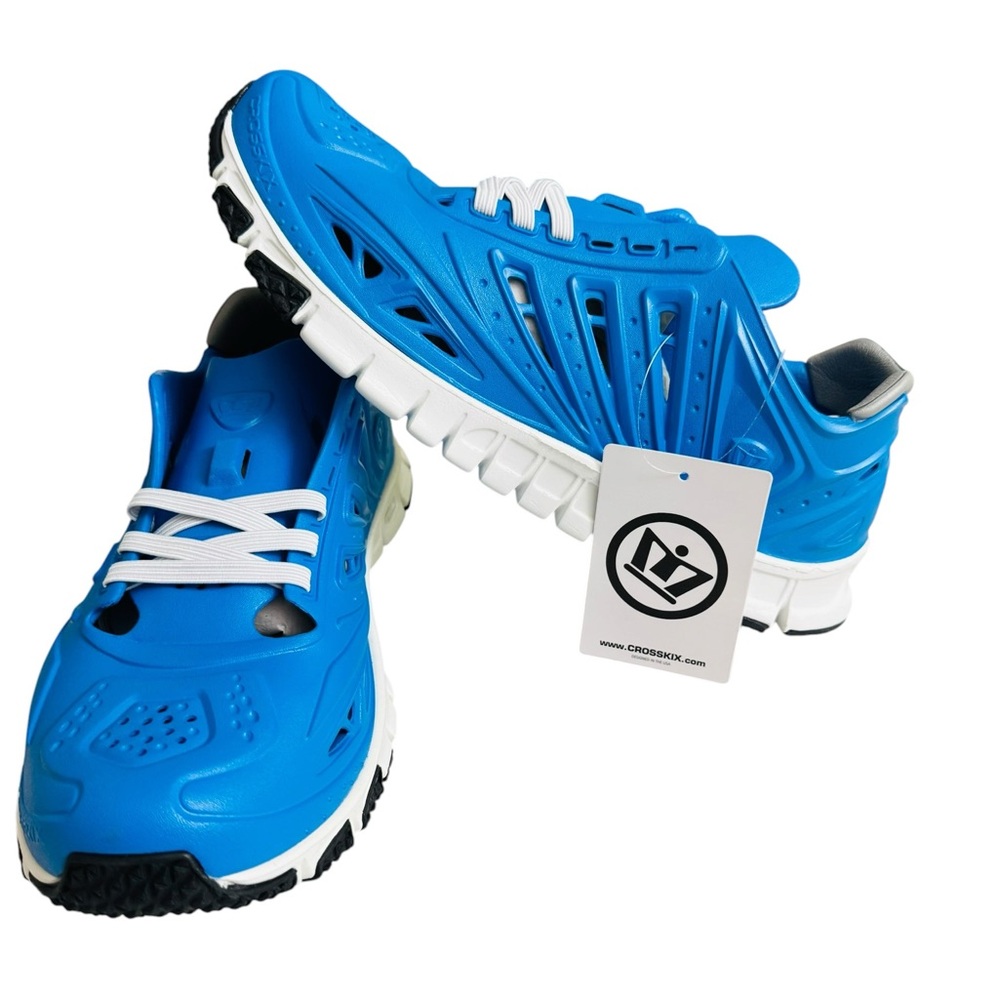 NWT Crosskix Blue Foam Water Recovery Shoes Men’s Size 10 Lightweight Sneakers